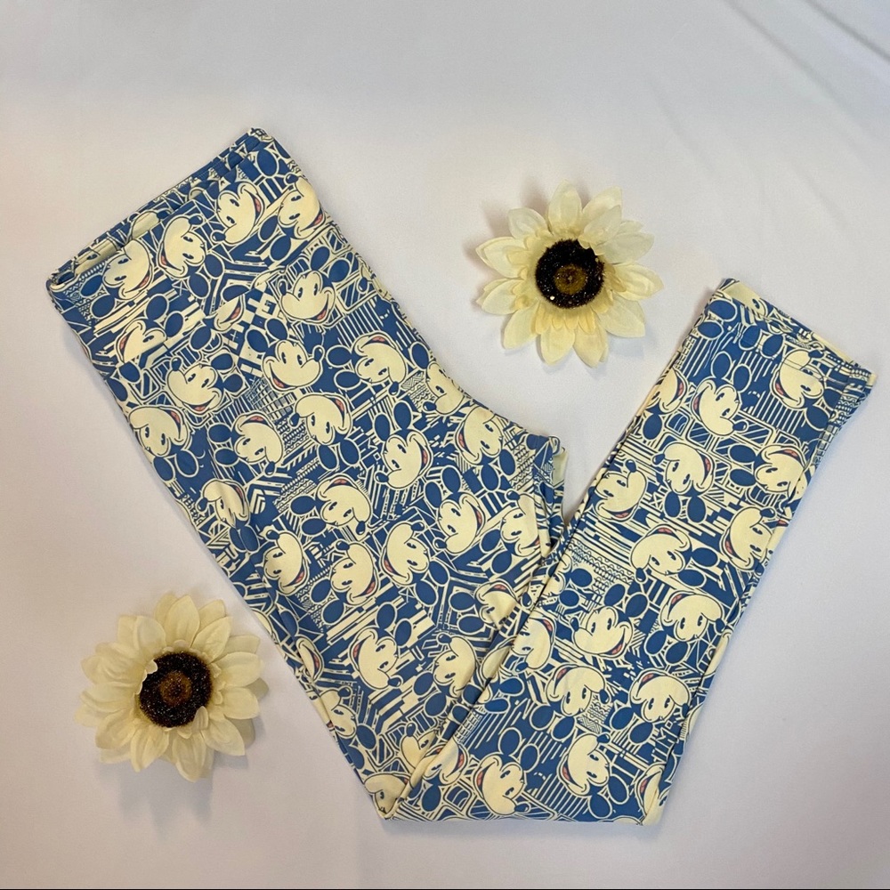 NEW Lularoe TC Blue Mickey Mouse Disney Leggings
